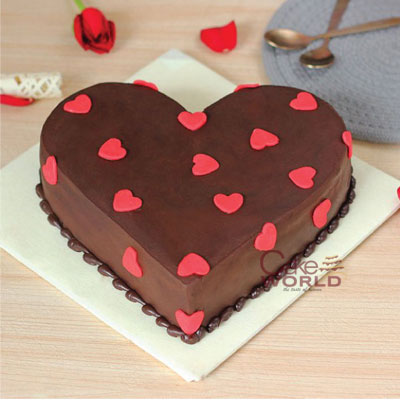 Gorgeous Red heart Cake