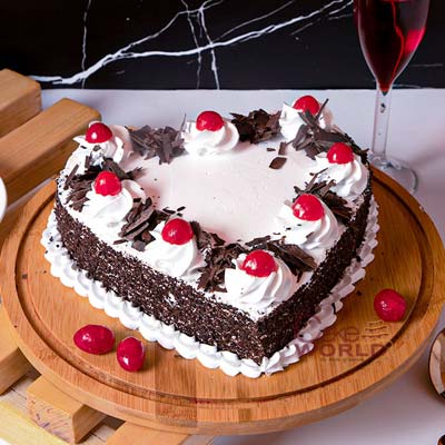 Heartful Black Forest Cake