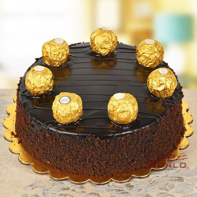 Golden Ferrero Rocher Cake