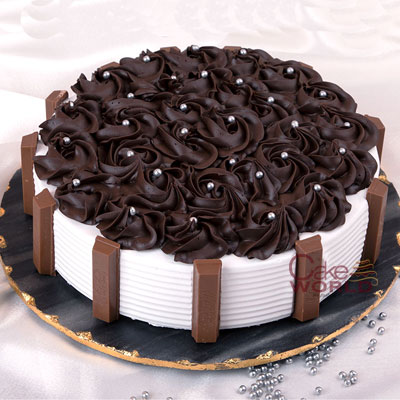 Birthday Choco Vanilla Fusion Cake - Town Tokri