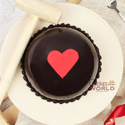 Chocolate Heart Pinata Cake