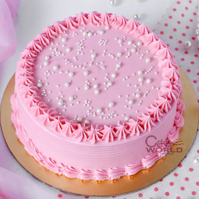 Pinky Vanilla Cake