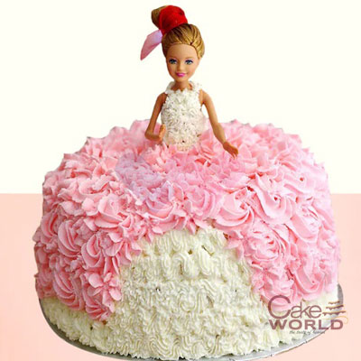 Floral Barbie Cake