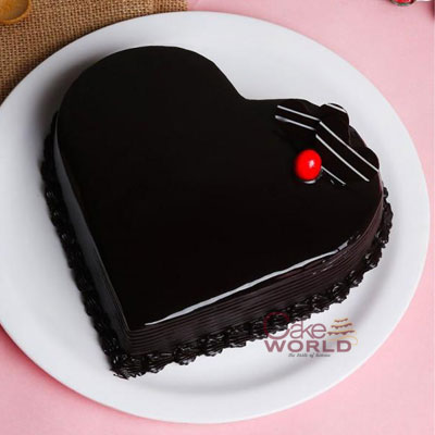 Heart Tage Truffle Cake