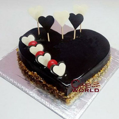 Hot N Heart Chocolate Cake