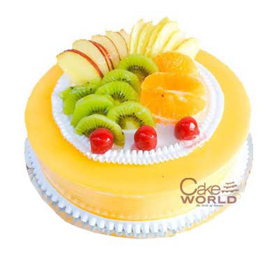 Custard Fresh Fruit Cake