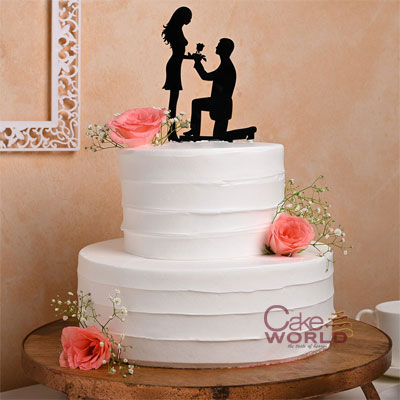 Love You Wedding Cake