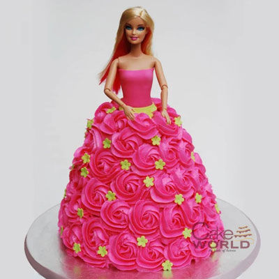 Pinkish Stylo Barbie Cake 