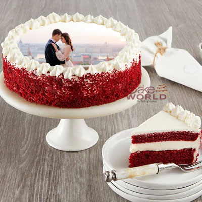 Fall In Love Photo Cake