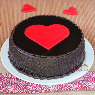 Sweet Heart Truffle cake