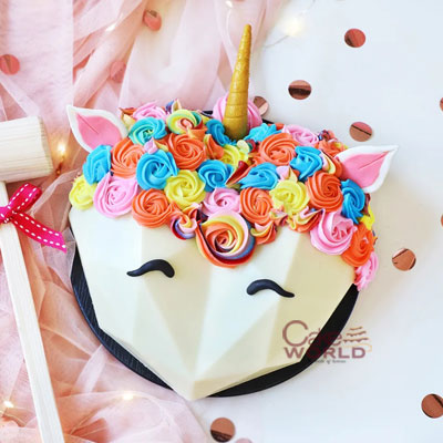 Unicorn Pinata Cake