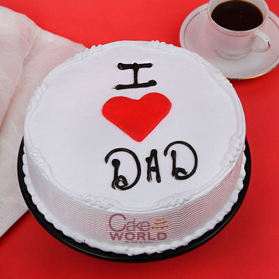 Lovely Dad Vanilla Cake